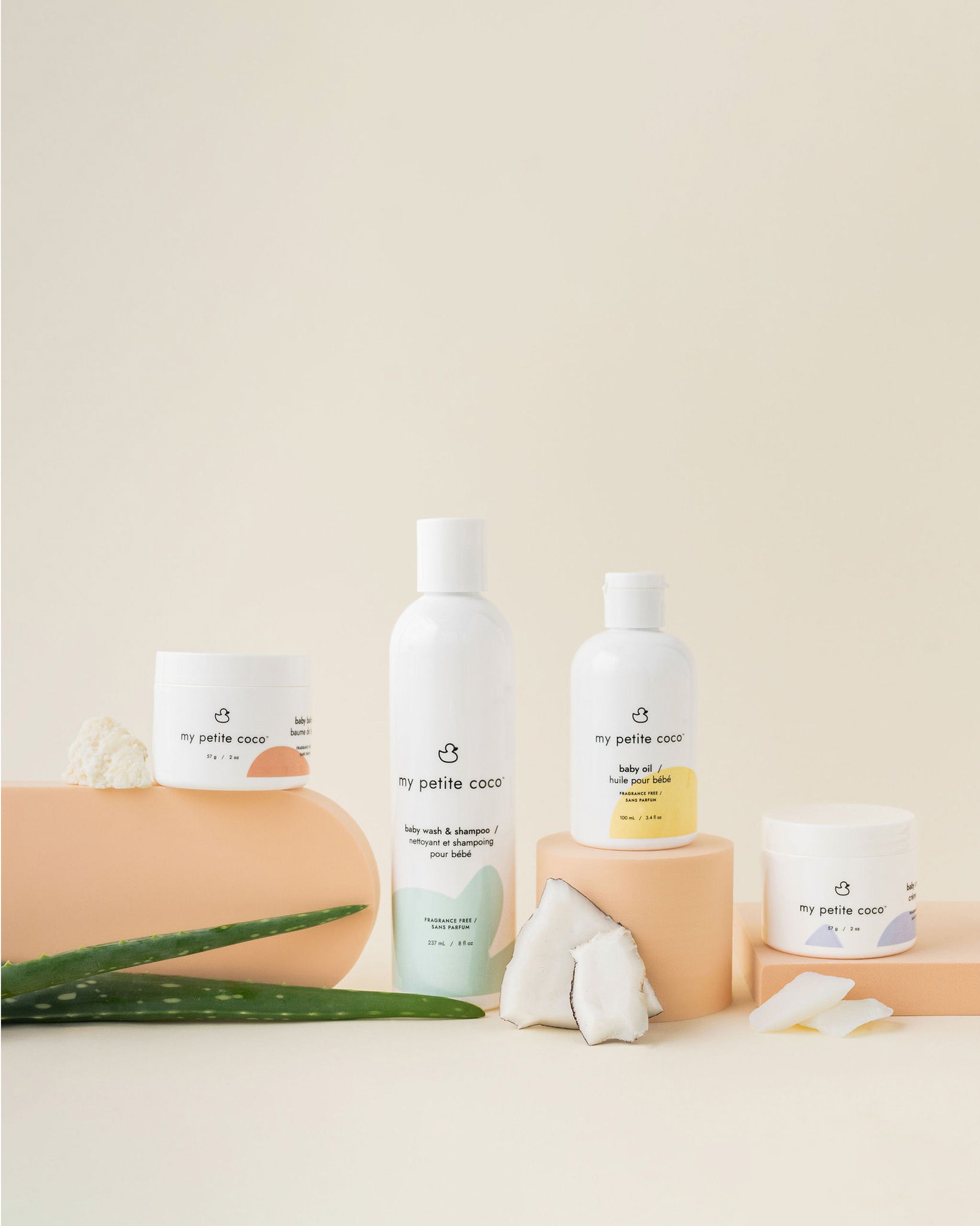 My Petite Coco skincare products, naturally formulated and physician mom founded.