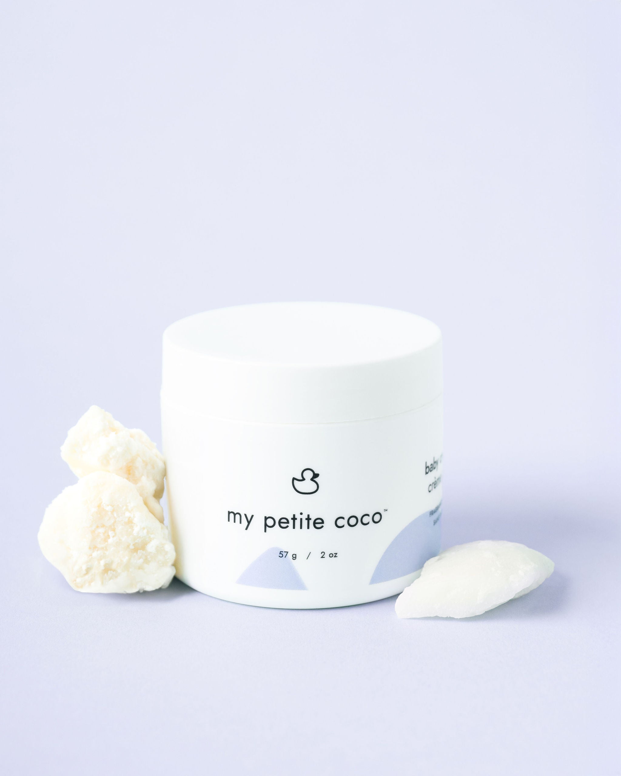 Smooth and rich My Petite Coco baby cream, designed for daily moisturizing.